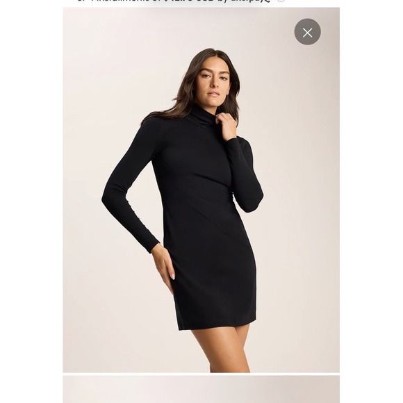 Commando Dresses & Skirts - Commando Butter Luxe Long Sleeve Turtleneck Mini Dress Black S Small